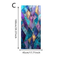 1pc Colorful Geometric Pattern Static Cling Window Film, Removable Window Sticker, Privacy Protection, Suitable For Bedroom, Living Room And Office Decor - Multicolor - View 18
