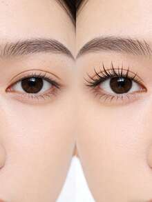 7对时尚交叉假睫毛 - 黑色 - 查看 9