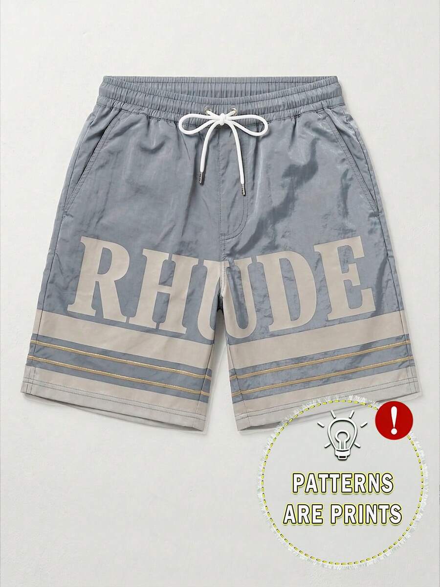 Men's Statement Print Shorts Fashion Designer Patterned Casual Daily Wear Shorts - Nhiều màu - Xem 1