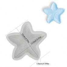 Molde de silicona de la serie oceánica DIY con estrella de mar y concha, molde de fundición de resina para almacenamiento y decoración de estrellas de mar - Molde de estrella de mar - Ver 2