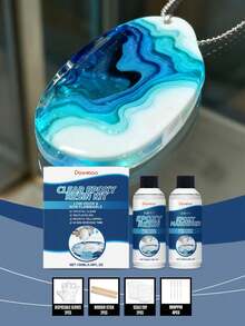 Keo Epoxy trong suốt tự làm, bộ AB, trang sức DIY thủ công, không mùi, khô nhanh, keo nhựa pha lê, keo nhựa epoxy, keo cứng AB độ trong suốt cao, vật liệu DIY thủ công, làm mẫu vật, bộ khuôn nhựa - Tự làm nhựa epoxy trong suốt - Xem 12