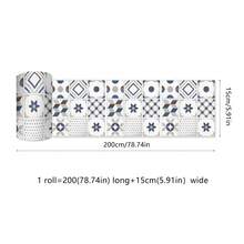 OUTANA Self-Adhesive Vinyl Tile Waistline, Removable And Easy To Install Without Tools, Easy To Clean, Non-Deformable And Fade-Resistant, Suitable For Bedroom, Study, Kitchen, Bathroom, Entrance, TV Background Wall, Office, Corridor Decoration - CZYX082 - View 8