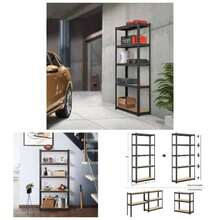 Garage Storage Racks - Black + 180D X30W X 180H Centimetres - View 1