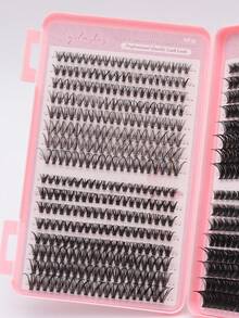 640/624/608/590/384/320pcs D-Curl Mixed 30D 40D 50D 60D 8-16mm Soft & Lightweight Reusable Eyelash Extension Kit, Suitable For Beginners - D - View 5