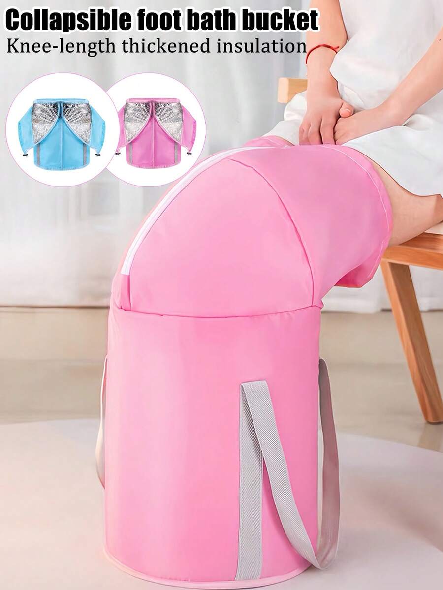 Home Use, Thickened, Foldable, Portable Foot Bath Tub/Foot Soaking Bag, Deep Enough To Cover The Calves, Foot Bath Health Care Constant Temperature Device - Multicolor - View 1