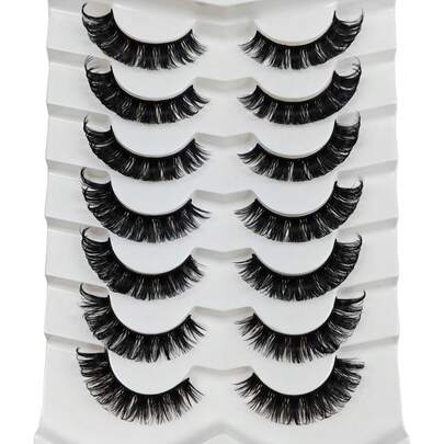 7 Pairs Fashionable Criss-Cross False Eyelashes