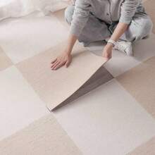 10pcs/Set Self-Adhesive Square Floor Carpet Mats, Easy To Tear And Stick Anti Slip Floor Stickers, Suitable For Bedrooms, Living Rooms, Kitchens, Commercial Spaces, Offices, And Staircase Floor Mats, Anti Slip Decorative Household Carpet Blocks,Aluminum Foil Backing - No Residue, Freely Combinable,Suitable For Living Room, Bedroom, Laundry Bar, Home Decoration ﻿ Floor Tiles Kitchen Living Room Decor Room Decor Wallpaper Wall Paper Flooring Floor Tiles - 10Pcs - View 3
