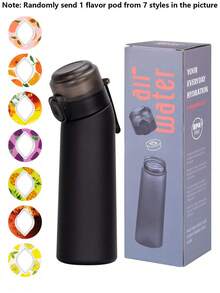 1pc Colorful Box Sports Water Bottle Set, Includes 1 Random Oval-Shaped Flavor Capsule, Fruit Drink Flavor Capsule, Outdoor Sports Creative Water Bottle Flavor Capsule, Suitable For Fitness And Outdoor Activities, Suitable As Gift For Boys And Girls, 1 Random Flavor Out Of 7 Flavors - Multicolor - View 18