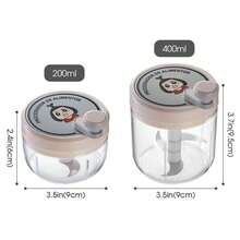 多功能厨房压蒜器，集蔬菜切碎器、旋转搅拌器、水果大蒜压碎器于一体，烹饪配件，厨房工具 - 彩色 - 查看 7