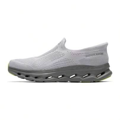 Skechers 男士休闲鞋 GO WALK GLIDE-STEP 2.0 男士套脚健步鞋，舒适轻便户外休闲鞋 216665-LTGY