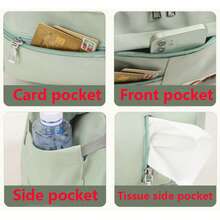 Ba lô đeo vai cỡ lớn, nhẹ, đa năng, túi đựng đồ du lịch, túi đựng tã, túi cho mẹ, túi nữ mới thịnh hành, túi du lịch đa dụng. - Nhiều màu - Xem 4