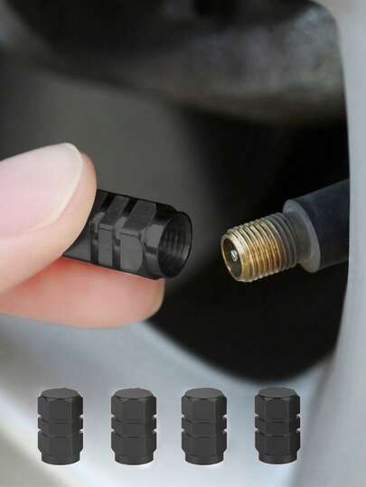 40pcs Car Tire Valve Caps Aluminum Alloy Car Wheel Tire Valve Caps Dustproof Car Motorcycle Truck Bike Compatible With USA AIR Valve Caps