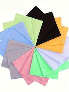 10/5/1pc Reusable Microfiber Cleaning Cloth - Multicolor - Thick And Odorless, Scratch-Resistant And Durable, Lint-Free, Suitable For Glasses, Camera Lenses, Phone And Laptop LCD Screens - Gentle Protection For Lenses, Ensures Device, Colorful, Smooth And Soft Texture, Does Not Damage Screens, Ideal For Daily Use And Perfect Gift For Tech Enthusiasts. Random Color, Suitable For Daily Cleaning. - Multicolor - View 4