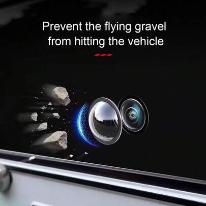 2pcs 360° Panoramic Camera Lens Protector Cover, Rearview Camera Lens Guard, Dust-Proof Anti-Scratch Anti-Collision Lens Protector, High Definition High Transparency No-Loss Vision, Universal For Sedan, SUV, High-End Car Exterior Protective Accessories