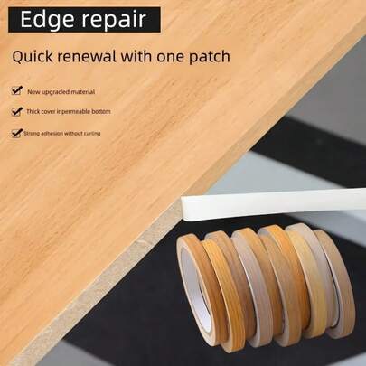 1条10米/393.7英寸松木仿木纹边贴，带自粘天花板装饰线，衣柜柜门框