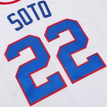 MEAN MACHINE Áo đấu bóng chày nam Juan Soto #22 Cộng hòa Dominica màu trắng, áo đấu World Baseball Classic 2026, số thêu, quà tặng cho người hâm mộ. - trắng - Xem 5