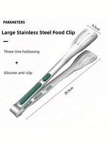 Kẹp gắp thức ăn bằng thép không gỉ, thiết kế hiện đại và thời trang, kẹp nấu ăn chống trượt, dụng cụ nhà bếp chuyên nghiệp chống gỉ, thích hợp cho nướng và làm salad, có thể rửa bằng máy rửa chén. - A - Xem 11