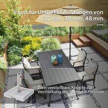 Outsunny Outdoor Parasol, Stand And Base - A - Xem 3