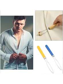 1pc Button & Zipper Helper - With Hook, Designed For Carpal Tunnel Syndrome And Limited Hand Mobility, Easy Grip Assistive Tool Suitable For Weak Grip Or Fastening Difficulty (Such As Elderly), Random Color - Multicolor - View 2