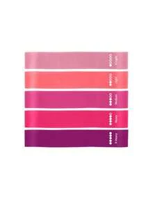5-Piece Resistance Band, Fitness Elastic Ring, Pilates Yoga Beginner Kit, Elastic Band Suitable For Gluteal And Leg Strength Training, Pilates Resistance Band - 彩色 - 查看 11