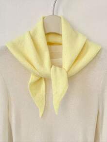 1 Piece Pure Wool Triangle Scarf/Rectangular Scarf, Multi-Functional And Warm, Can Be Used As A Headpiece, A Fashionable And Versatile Gift Choice. Warm Neck Scarf - Multicolor - View 14