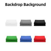 VOJCBKRE Photography Backdrop Cloth, White, Black, Green, Red, Blue, Gray Backdrops Suitable For Photography Shooting, Wedding, Video Conference, Birthday Party, Etc. (Excluding Stand And Clips) - View 3