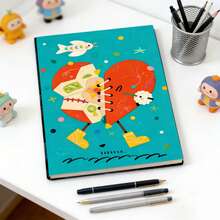 Sổ tay nghệ thuật hình trái tim dễ thương đã được sửa chữa. - màu đen - Xem 7