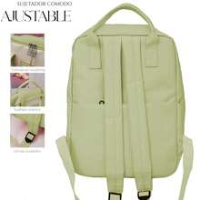 Shendy Vendy Backpack With Large Capacity, 5-Piece Set Fashionable Cool Youth Backpack Pencil Case Laptop School Student - MOD217 淺綠色 - 查看 4