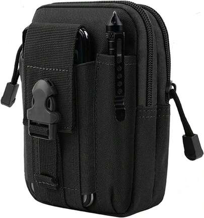Mochila Táctica de Cintura para Hombre, Mochila de Cinturón para Smartphone, Mochila Táctica Militar Bolso De Cintura Smartphone Cartera