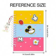 Miniso 迪士尼米奇奇妙美食洞设计笔记本，80页，可爱卡通内页，便携式日记本，甜蜜惊喜礼物，耐用材质（1本） - 長方形 - 查看 9