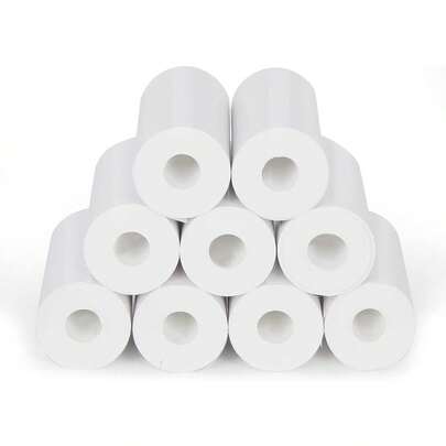 Thermal Paper For Instant Print Cameras, 10 Rolls, Thermal Printer Paper White, Zero Ink Printing Paper For Camera, Easy To Replace - Suitable For Kids Camera Instant Print