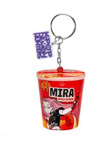1PC Netflix Officially Licensed Squishy Keychain Anime Figurines PU Material Soft Stress-Relieving Decorations Collectible Gift For Fans Unique Decor Accessory Birthday Christmas Gift - Multicolor - View 12