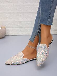 Light Blue and Purple Sequins