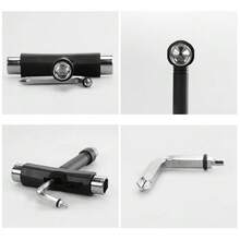 YOUSHARES Skateboard Tool, T-Bone Roller Skate Tool New, Multi T Tool For Skateboard T-Type Tool (Black) - A Tool - View 8