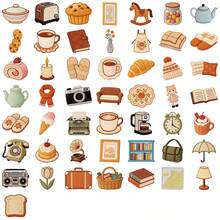 50 miếng dán hình những vật nhỏ ấm áp, kiểu thêu hoạt hình, chất liệu PET trong suốt, dùng cho điện thoại, laptop, đàn guitar, cốc nước. - 1 Set - Xem 10