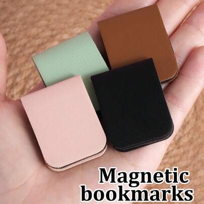 Ayotu Dấu trang từ tính bằng da PU, có bán theo gói 1 chiếc và 6 chiếc, hoàn hảo cho trường học, văn phòng và gia đình, lý tưởng cho việc đọc sách, viết nhật ký và làm đồ thủ công, đồ trang trí văn phòng phẩm tuyệt vời cho người yêu sách, học sinh và sinh viên mỹ thuật, món quà hoàn hảo cho giáo viên, bạn bè và gia đình.