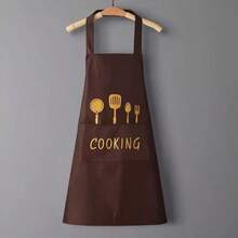 2 Packs/1-Pack Premium Waterproof And Oil-Proof Cooking Apron - , With Utensil Pockets, Adjustable Size, Perfect For Use In Cafes, Restaurants, And Home Kitchens, A Stylish And Versatile Essential - Multicolor - View 5