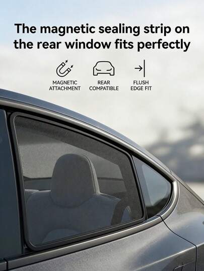 Bộ 4 tấm che nắng xe hơi có thể gập lại, từ tính, phù hợp với cửa sổ trước và sau, giúp chắn nắng hiệu quả, giảm chói, bảo vệ nội thất, thích hợp sử dụng hàng ngày, đi du lịch, đi làm và các hoạt động ngoài trời, rất cần thiết cho việc lái xe mùa hè.
