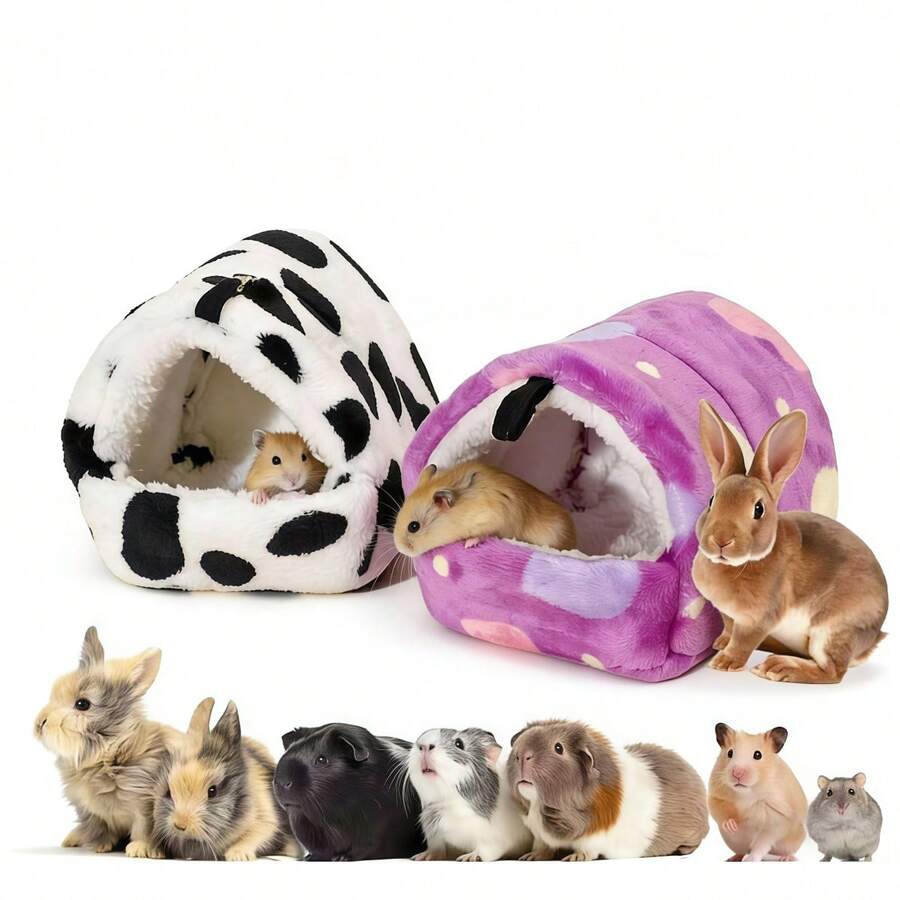 Võng treo mềm mại, tổ ngủ cho các loài vật nhỏ dễ thương như chuột, chuột hamster, chuột nhảy, chuột hamster lùn, thỏ, nơi ẩn náu ấm cúng. Nhà và môi trường sống cho động vật nhỏ, kiểu dáng mềm mại, có thể giặt được.