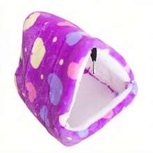 Võng treo mềm mại, tổ ngủ cho các loài vật nhỏ dễ thương như chuột, chuột hamster, chuột nhảy, chuột hamster lùn, thỏ, nơi ẩn náu ấm cúng. Nhà và môi trường sống cho động vật nhỏ, kiểu dáng mềm mại, có thể giặt được. - D-Tím - Xem 13