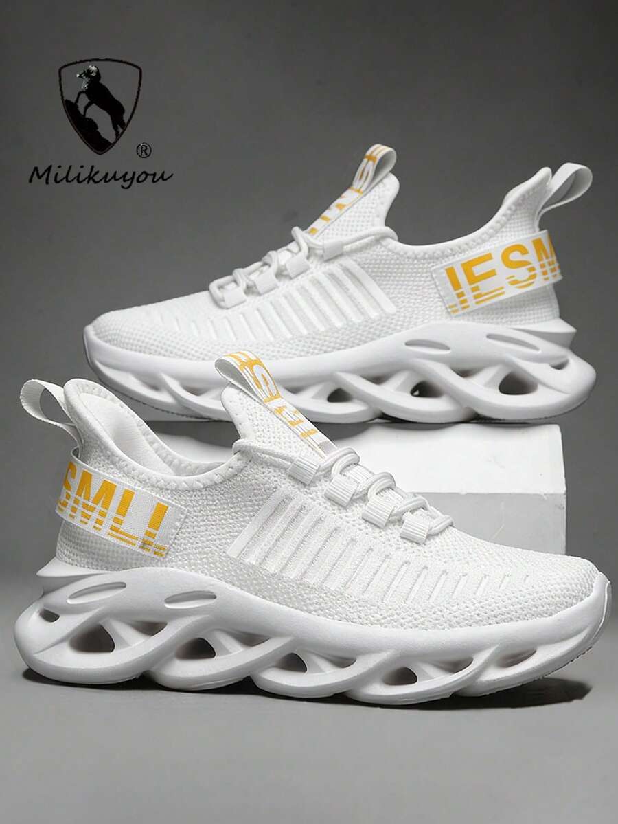 Giày thể thao/thường ngày unisex siêu nhẹ và thoáng khí mới mùa Xuân/Hè 2026, cỡ lớn dành cho nam và nữ, giày đi bộ đường dài/chạy bộ ngoài trời, giày leo núi thoải mái, đế ngoài MD+Herringbone, chống trượt và bền, mềm mại và thoải mái, họa tiết bất đối xứng ngẫu nhiên.