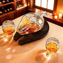 Galactic Cruiser Whiskey Decanter And Glass Set Limited Edition Space Theme Unique Gift For Men Dad Brother Whiskey Lovers Home Bar - View 2