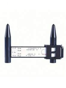 Calibrador de pinza PCD negro de 8 orificios, herramienta de medición del paso de los pernos de la rueda, regla de paso de los pernos de la rueda, regla de modificación del paso de los orificios, suministro directo de fábrica, calibrador de paso de orificios, regla de medición del paso de orificios - negro - Ver 11