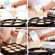 1 bình trộn xoay tay có bi trộn, thích hợp làm bánh cupcake, bánh kếp, bánh quế, bánh ngọt, v.v. Máy trộn sáng tạo | Dạng bóp | Dụng cụ nhà bếp. Máy trộn bánh - Dụng cụ nhà bếp làm bánh, que đánh trứng cầm tay, thích hợp làm bánh ngọt, bánh quy và các loại bánh nướng, thiết kế dễ bóp, trộn chính xác, trộn mịn cần thiết | Bát nhựa - Nhiều màu - Xem 10