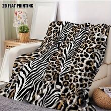 Luxury 280GSM Black Leopard & Zebra Animal Print Flannel Blanket - Soft Cozy Bedspread Suitable For Couch, Bed, Camping - - Warm Gift For,, Pets (Birthday, Christmas) - Contemporary Wildlife - Nhiều màu - Xem 4