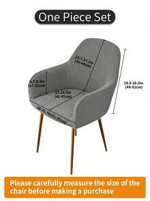 1 chiếc bọc ghế co giãn cao, sọc cong, màu trơn, chống bụi, phủ kín toàn bộ ghế, thích hợp cho khách sạn, nhà hàng, phòng khách, phòng học, sử dụng hàng ngày. - Nhiều màu - Xem 11
