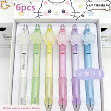 Bộ 2/6 bút bi hương hoa hồng sao, bút bi bấm chất lượng cao dành cho nữ, thích hợp viết trơn tru trong nhật ký, văn phòng phẩm, tài liệu học tập và đồ dùng học tập. - Bút hoa hồng chuyển màu - Xem 8