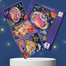 Nuevo libro de rompecabezas magnético con estilo de clip, juguete educativo, rompecabezas magnético de aprendizaje temprano preescolar para niños y niñas de 3 a 6 años - Multicolor - Ver 7