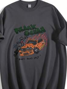Shirt Frank O-Ocean Blonde T Shirts Accessories Men Women Pure Cotton Crazy Frank Boys Don't Cry Tee Shirt Clothing Plus SizeLoose And Comfortable2026 Halftime Show Shirt - 灰色 - 查看 7