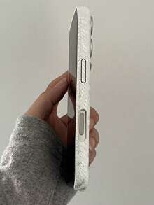 Ốp lưng điện thoại giả da họa tiết da rắn cổ điển sang trọng, tương thích với iPhone 17 Pro Max, 17 Pro, 16 Pro Max, 15 Pro Max, 14 Pro Max, 13, 12, 11 Pro Max, 16, 15, 14 Plus. - trắng - Xem 6